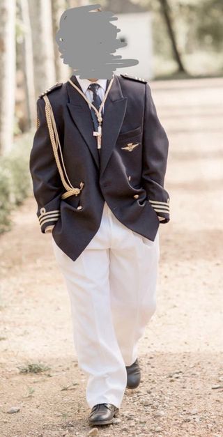 Traje marinero niño pequeño - Azul y blanco