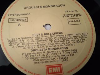 Vinilo Orquesta Mondragón - Rock & Roll Circus