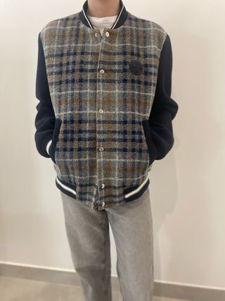 Chaqueta bomber Carolina Herrera - Azul Gris