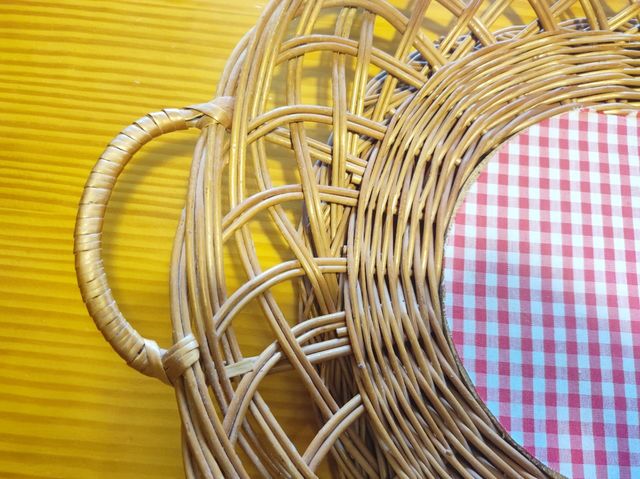 Bandeja mimbre ovalada