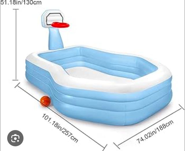 Piscina infantil INTEX con canasta, NUEVA