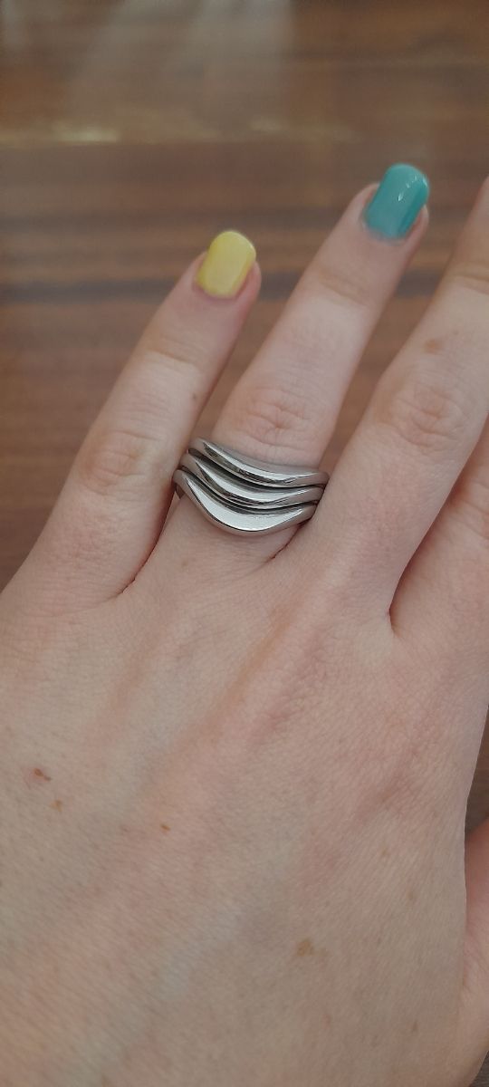 Anello 3pz in acciaio