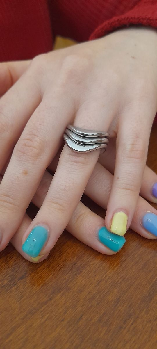 Anello 3pz in acciaio