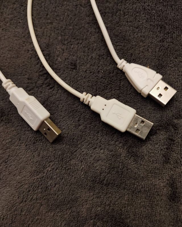 3 cavi da USB a microUSB - bianchi Tipo A