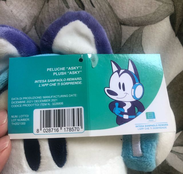 Peluche "Asky" Jakala Nuovo Originale