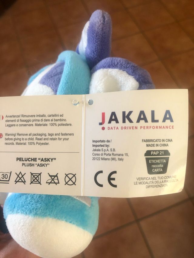 Peluche "Asky" Jakala Nuovo Originale