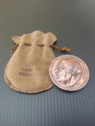 Medalla Francesc Monrás 1920-1978 Banco Sabadell