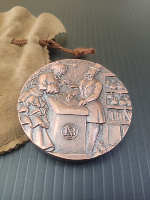 Medalla Francesc Monrás 1920-1978 Banco Sabadell