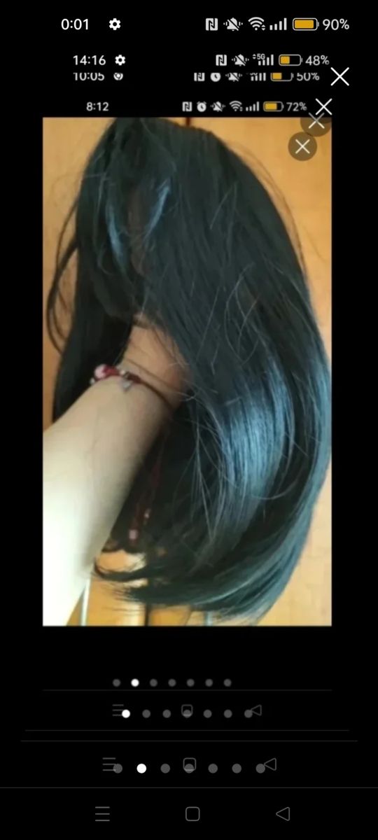 Peluca nueva de fibra