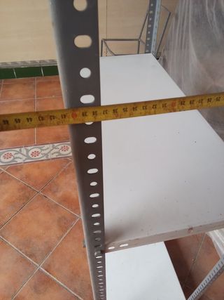 Estantería metálica gris - 5 baldas