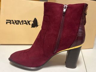 Botines tacón rojo|Botas mujer