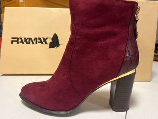Botines tacón rojo|Botas mujer