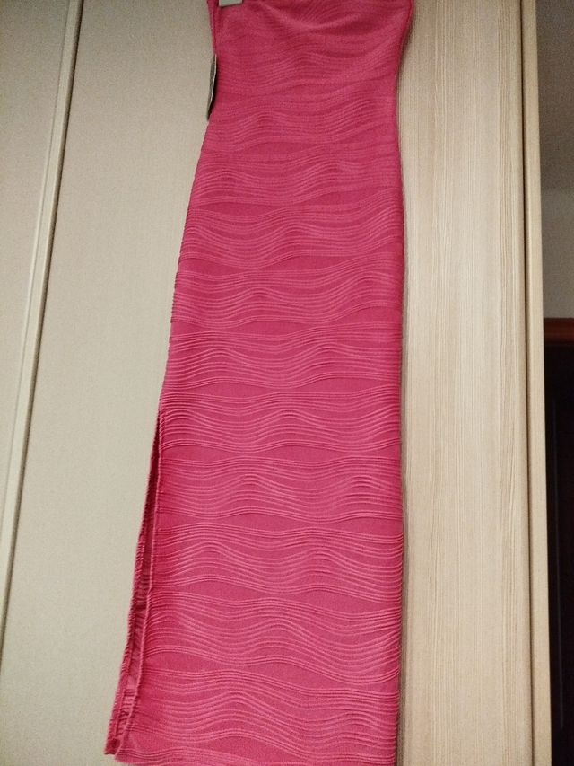 Vestido palabra de honor rosa - talla 46-40