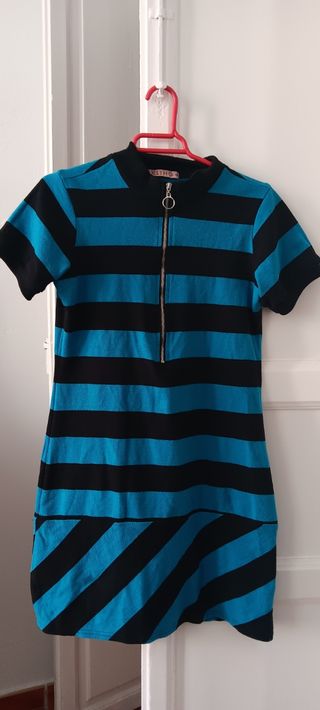 Vestido estampado rayas 