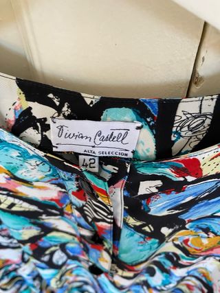 Blusa vintage multicolor
