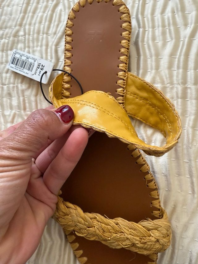 Sandalias Parfois rafia talla 38