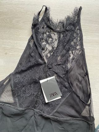 Vestido lencero talla M de Zara