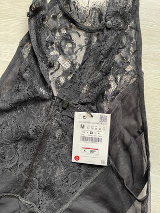 Vestido lencero talla M de Zara