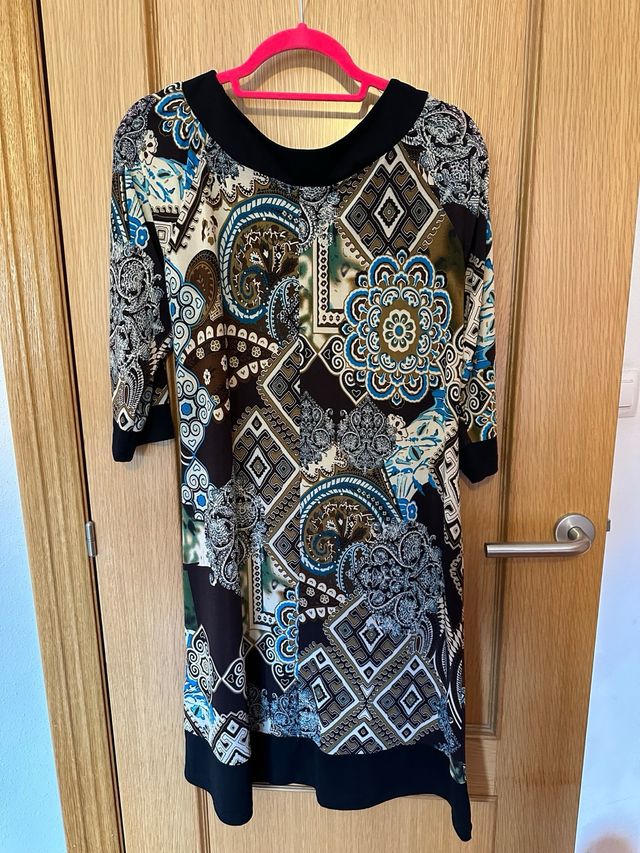 Vestido estampado multicolor