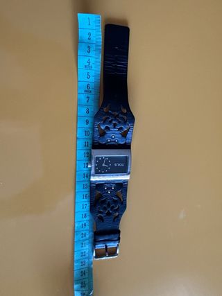 Reloj Tous piel de color negro con forma Oso Tous