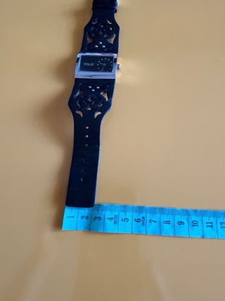 Reloj Tous piel de color negro con forma Oso Tous