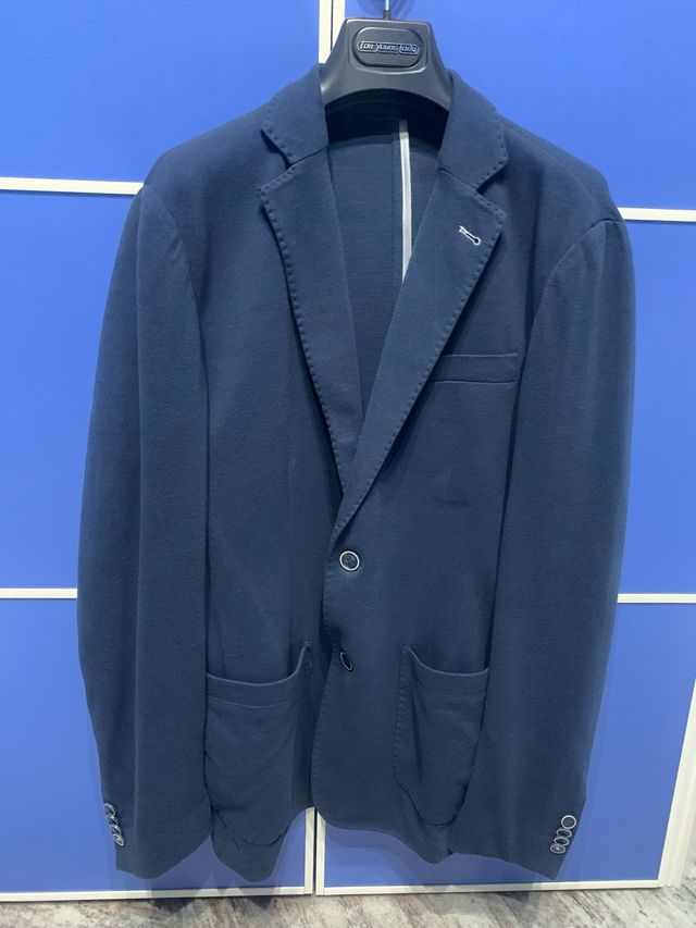 Giacca Uomo Blu Elegante