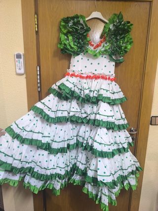 Traje Flamenca Sevillanas Talla xS En Cartagena