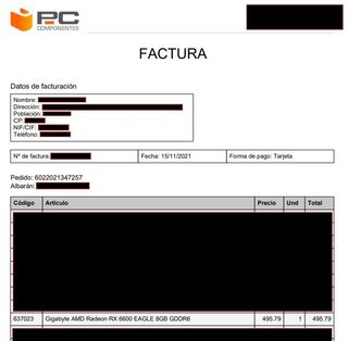 Tarjeta Gráfica Gigabyte AMD Radeon RX 6600 EAGLE 
