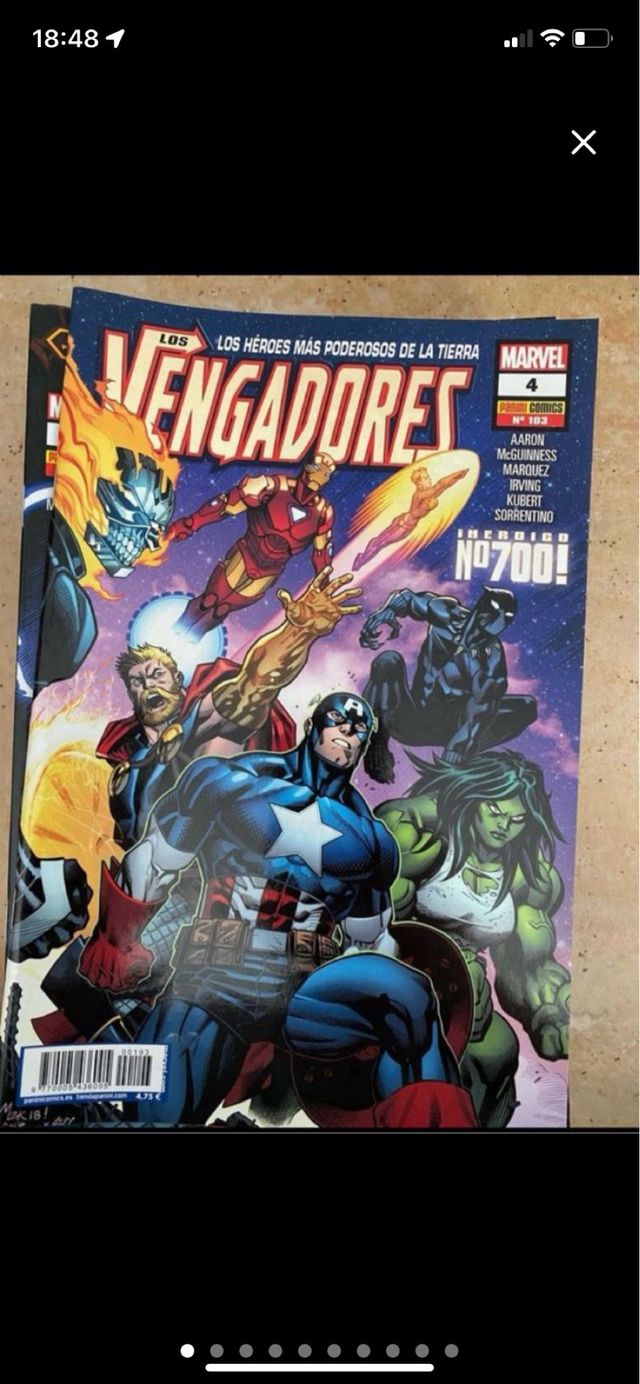 Vengadores de Aaron (18 cómics, valor 90€)