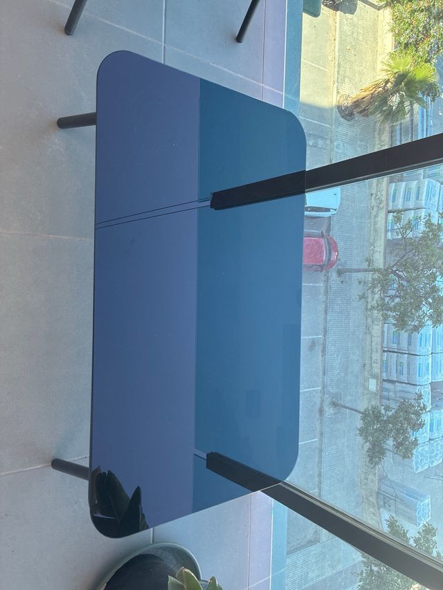 Mesa centro Sklum cristal negra