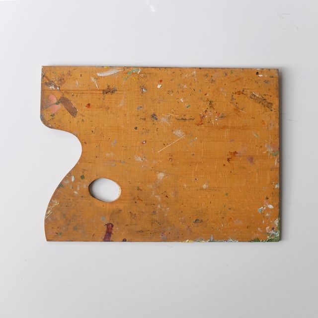 Paleta pintor antigua