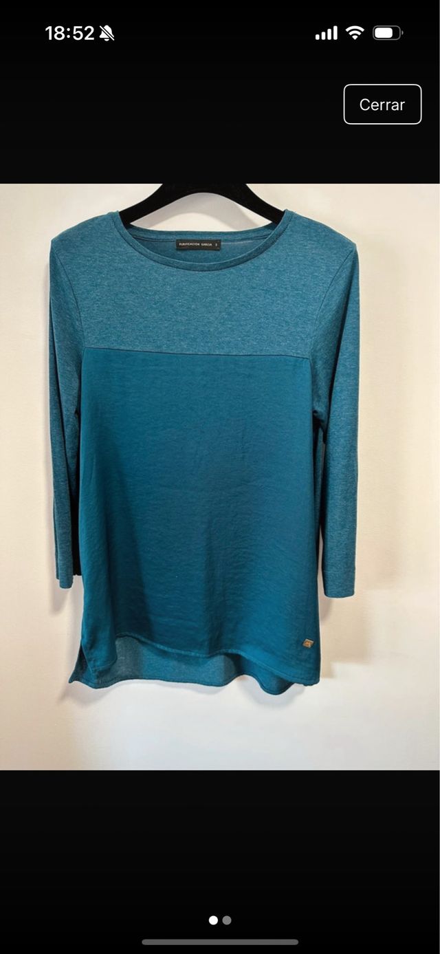 Blusa agua marina