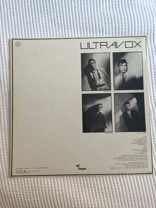 Vinilo Ultravox Viena