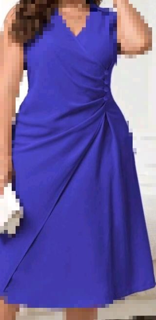 Vestido azul ceremonia talla 46 xl sin estrenar.