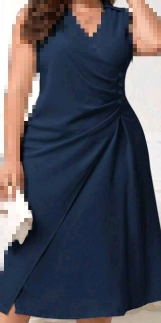 Vestido azul ceremonia talla 46 xl sin estrenar.