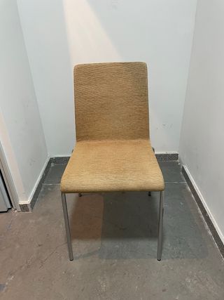 Silla oficina beige - metal