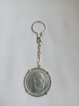 Llavero moneda 100 pesetas Franco