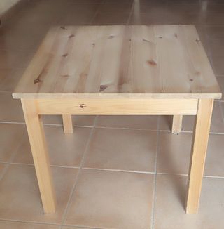 Mesa pino macizo - Auxiliar