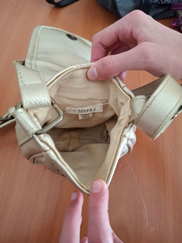 Bolso Sfera dorado 