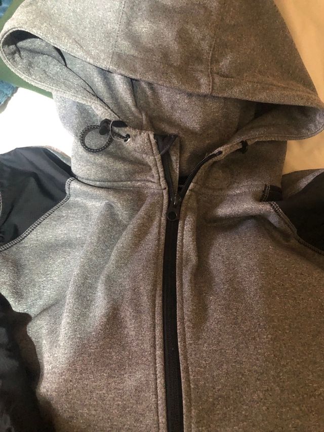 Chaqueta DC Hombre Gris-Negra