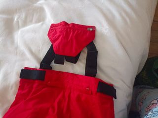 Pantalones esquí niño Decathlon rojos