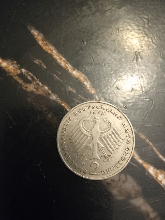 2 Marchi Germania 1973 - Moneta