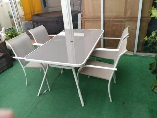 *¡¡Conjunto mesa y sillas de jardín+ transporte!!*