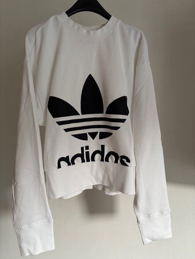 Felpa estiva Adidas da donna bianca tg.40