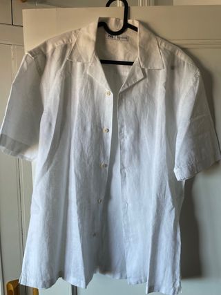 Camisa blanca de lino