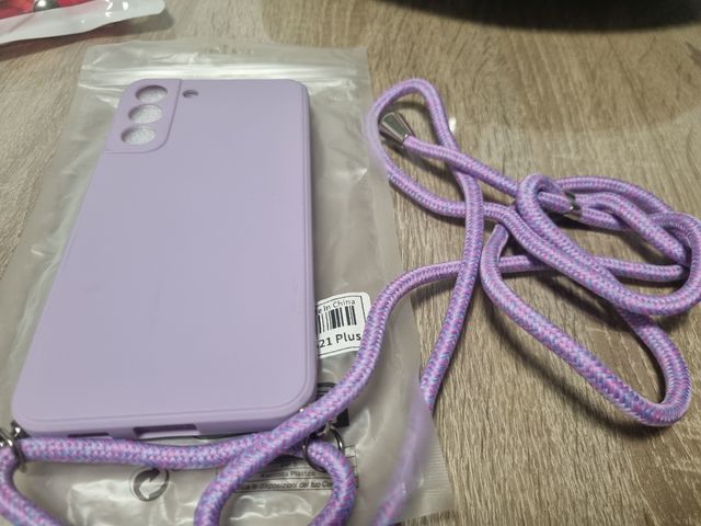 Funda Silicona Samsung S21 Plus + Correa