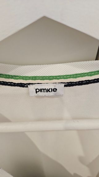 Camiseta Pimkie blanca - estilo skate/surfero, 