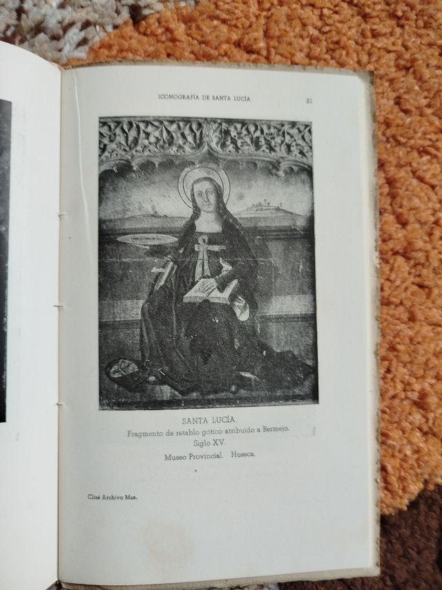 Libro Iconografía de Santa Lucía (1950)