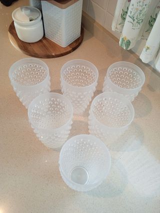 6 Vasos Grandes acrílico bolitas de Zara Home