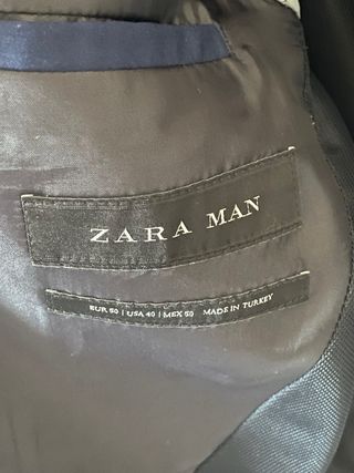 Traje Zara azul marino - talla M